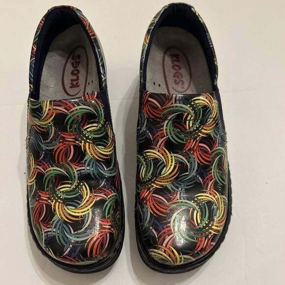 Klogs Maxum Black Multicolored Women’s Shoes Nursing Clogs‎ Size 8.5 M Support - Picture 2 of 11